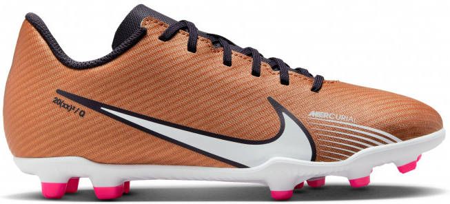 Nike Kids Nike Mercurial Vapor 15 Club Gras/Kunstgras Voetbalschoenen(MG)Kids Brons Zwart Wit