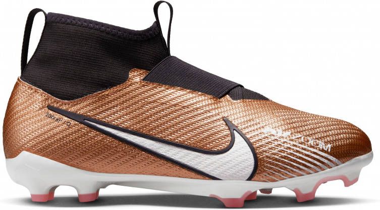 Nike Kids Nike Zoom Mercurial Superfly 9 Pro Gras Voetbalschoenen(FG)Kids Brons Zwart Wit