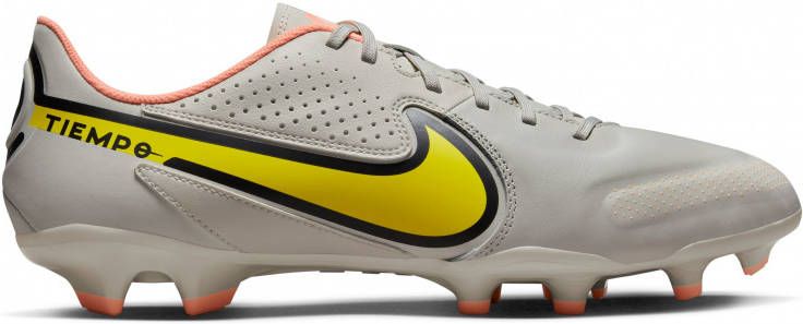 Nike Tiempo Legend 9 Academy Gras/Kunstgras Voetbalschoenen(MG)Beige Geel Oranje