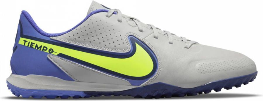 Nike Tiempo Legend 9 Academy Turf Voetbalschoenen(TF)Grijs Geel Paars