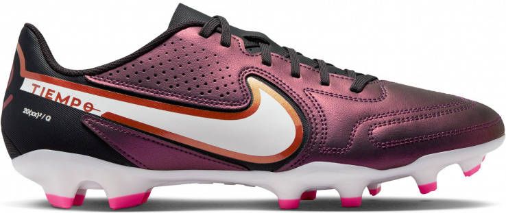 Nike Tiempo Legend 9 Club Gras/Kunstgras Voetbalschoenen(MG)Paars Wit Brons
