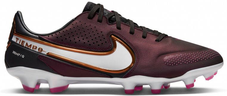 Nike Tiempo Legend 9 Pro Gras Voetbalschoenen(FG)Paars Wit Brons
