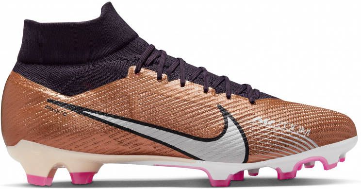 Nike Zoom Mercurial Superfly 9 Pro Gras Voetbalschoenen(FG)Brons Zwart Wit
