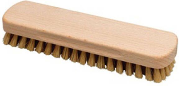 Voetbalshop Schoenenborstel 13cm hout naturel
