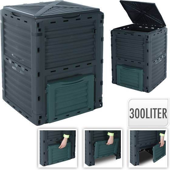 Huismerk Compostvat Zwart 300 Liter