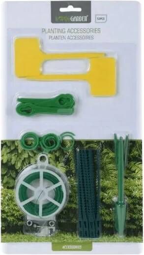 Pro Garden Plantenaccessoires 53 Stuks Binddraad Plantenlabels Plantenstekers Tuin