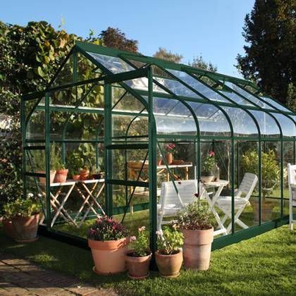 Royal Well | Tuinkas Supreme 128 | Veiligheidsglas 3 mm | Groen