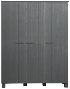 Trendhopper Dennis 3 Deurs Kast Grenen Steel Grey Geborsteld