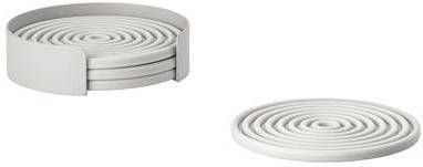 Zone Denmark Rocks Onderzetters Set van 4 Warm Grijs