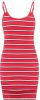 America Today ribgebreide jersey jurk Drew rood/wit/blauw online kopen