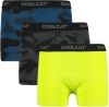 CoolCat Junior boxershort set van 3 geel/blauw/grijs online kopen
