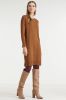 ESPRIT Women Casual fijngebreide jurk met biologisch katoen bruin online kopen