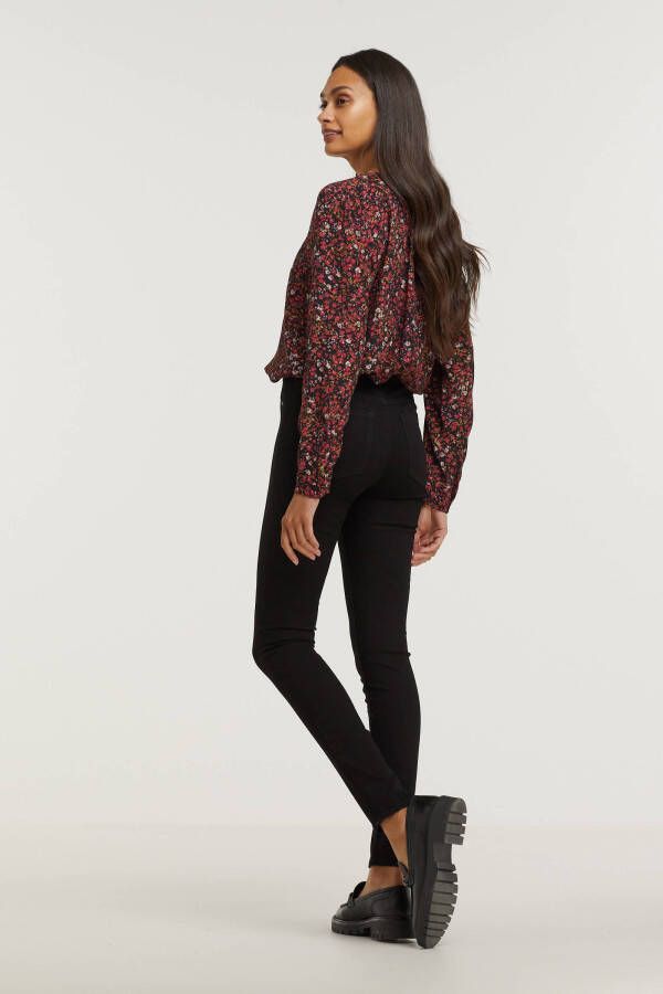 ESPRIT Women Casual gebloemde top rood