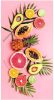 Good Morning Pink Fruits Strandlaken 100% Polyester Velours 75x150 Cm Roze online kopen