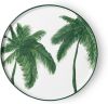 HKliving Dinerbord porcelain Palms Bold en basic ceramics groen online kopen