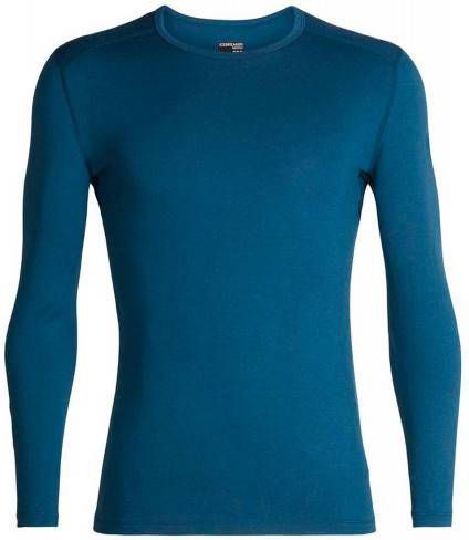 Icebreaker 260 Tech Long Sleeve Crewe thermoshrit blauw