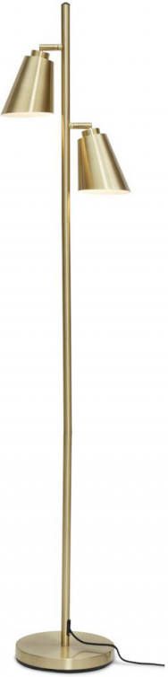 its about RoMi Vloerlamp 'Bremen' 2 lamps, kleur Goud