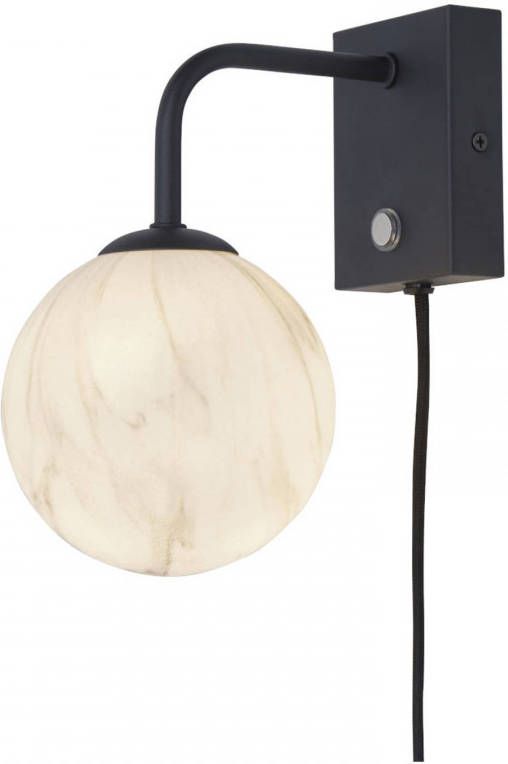 its about RoMi Wandlamp 'Carrara' Marmerprint, kleur Zwart