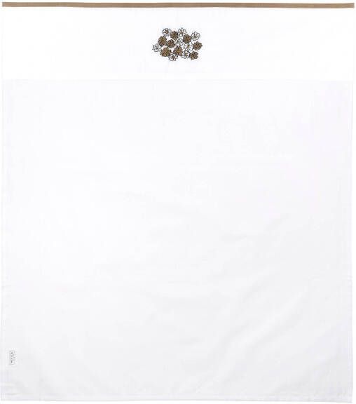 Meyco baby wieglaken Vintage Flower 75x100 cm taupe