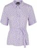 PIECES gebloemde blouse lila/zwart/wit online kopen