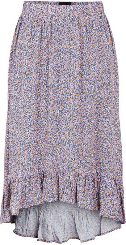 PIECES gebloemde midi rok PCTIMBERLY multi