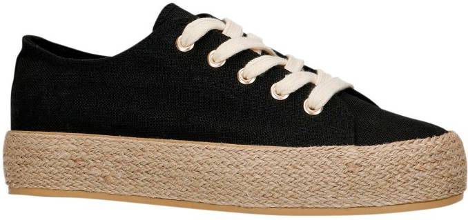 Sacha plateau espadrilles zwart