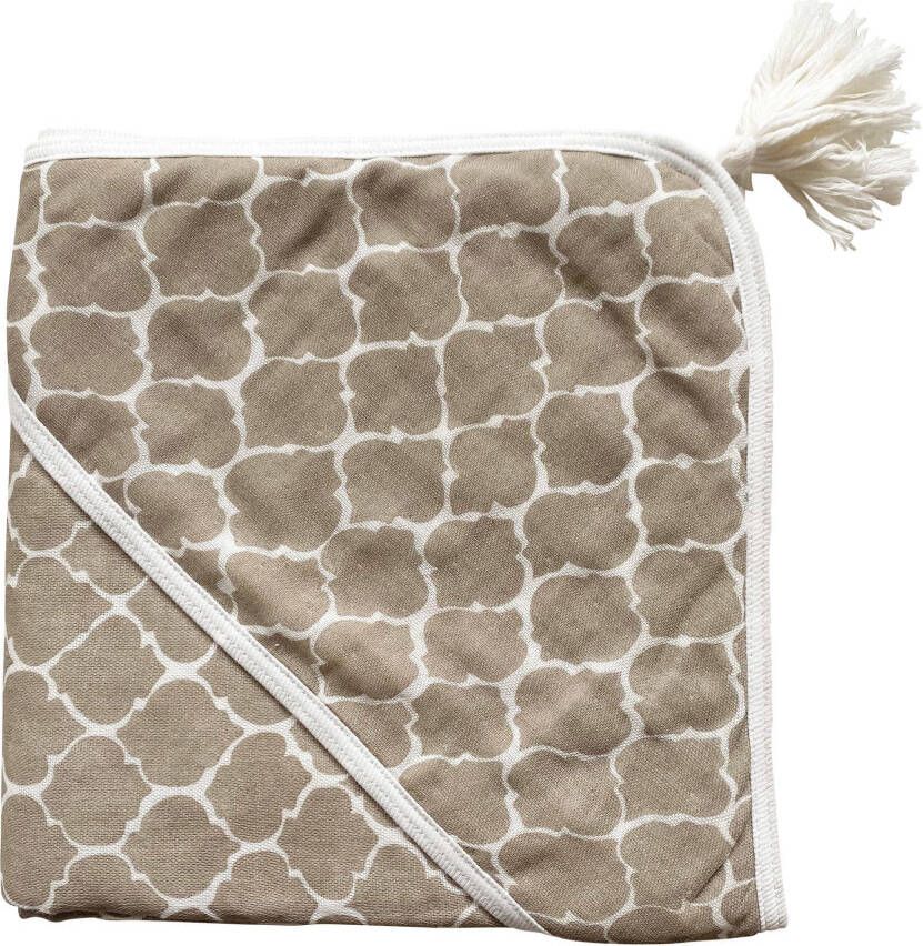 Witlof for kids badcape/omslagdoek Once upon a dream 100x100 cm zand