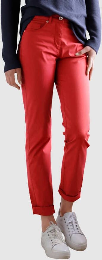 Dress In Broek in Sabine Slim model Rood