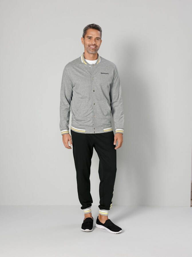 G Gregory 2 delig joggingpak in sportieve stijl Lichtgrijs/Zwart