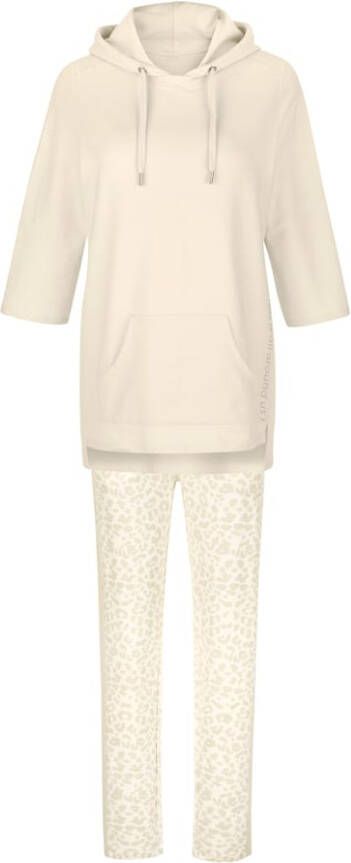 harmony Joggingpak met contrastkleurige inzetten Beige/Ecru