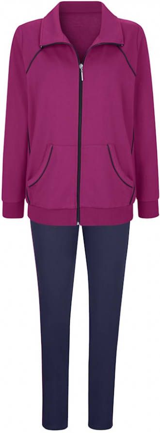 harmony Joggingpak met contrastkleurige inzetten Berry/Marine