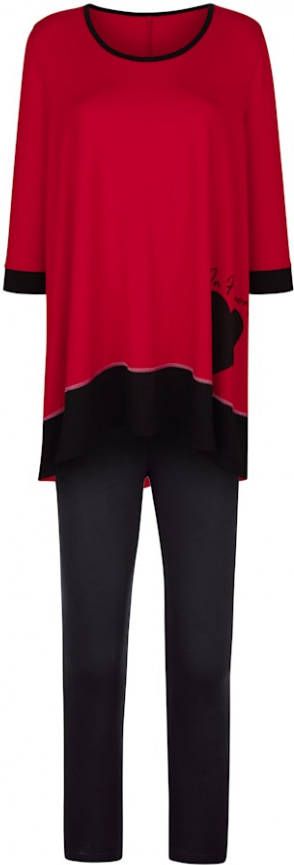 harmony Joggingpak met hartmotief Rood/Zwart