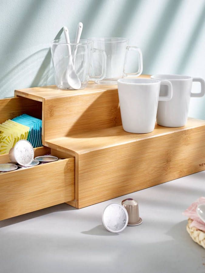 Wenko Opbergsysteem Bamboe(1 delig )