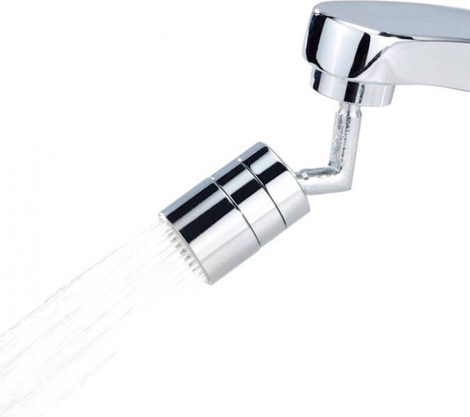 Wenko Zwenkbare straalregelaar Zilverkleur