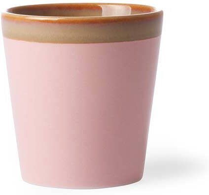HKliving Koffiekop Pink 70's keramiek