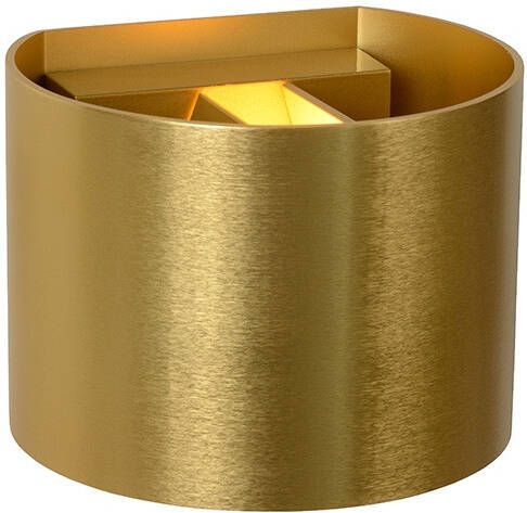 Lucide Xio Wandlamp Led Dimb. G9 1x3, 5w 2700k Mat Goud/Messing